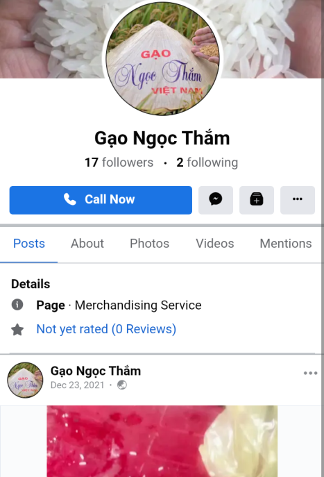 THƯƠNG HIỆU GẠO NGỌC THẮM