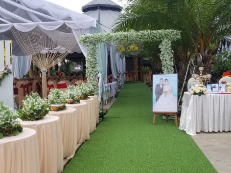 Đẹp từ ngoài vào trong, nhanh chân đến với nhà hàng Thuỷ Mộc Tân Trụ để đặt giữ ngày cho các cặp đôi