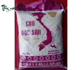 Gạo đặc sản Ngọc Thắm túi 5kg (bản đồ tím)
