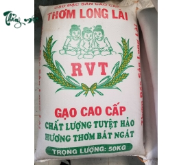 Gạo thơm long lài RVT túi 50kg