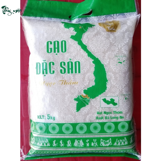 Gạo đặc sản Ngọc Thắm túi 5kg (bản đồ xanh)